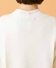 RBFED20330 HIROKO BIS(ヒロコ ビス) ステッチアクセントミラノリブカーディガン ホワイト