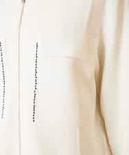 RBFED20330 HIROKO BIS(ヒロコ ビス) ステッチアクセントミラノリブカーディガン ホワイト