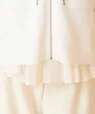 RBFED20330 HIROKO BIS(ヒロコ ビス) ステッチアクセントミラノリブカーディガン ホワイト