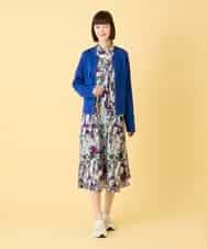 RBFED20330 HIROKO BIS(ヒロコ ビス) ステッチアクセントミラノリブカーディガン ホワイト