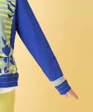 RBFED25290 HIROKO BIS(ヒロコ ビス) アーティスティックジャガードニットプルオーバー ライトブルー