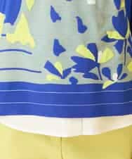 RBFED25290 HIROKO BIS(ヒロコ ビス) アーティスティックジャガードニットプルオーバー ライトブルー