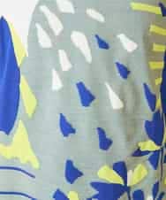 RBFED25290 HIROKO BIS(ヒロコ ビス) アーティスティックジャガードニットプルオーバー ライトブルー