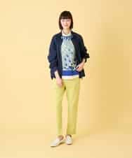 RBFED25290 HIROKO BIS(ヒロコ ビス) アーティスティックジャガードニットプルオーバー ライトブルー