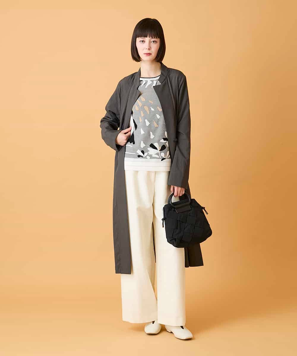 RBFED25290 HIROKO BIS(ヒロコ ビス) アーティスティックジャガードニットプルオーバー ライトブルー