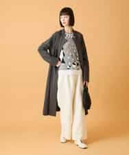 RBFED25290 HIROKO BIS(ヒロコ ビス) アーティスティックジャガードニットプルオーバー ライトブルー