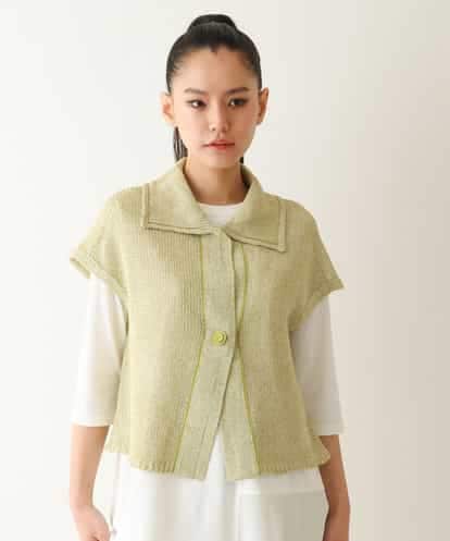 RBFFB30330 HIROKO BIS カラーミックスニットジレ