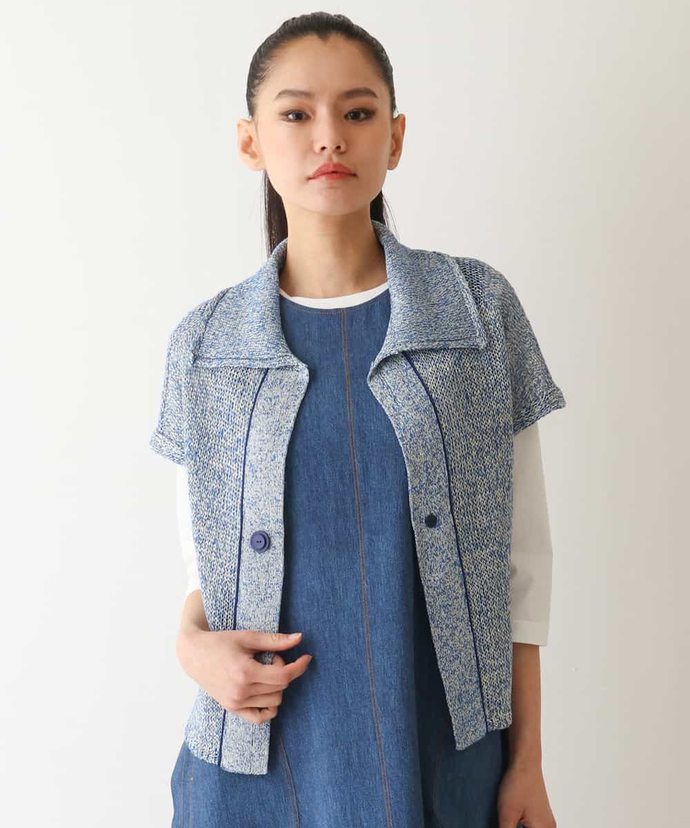 RBFFB30330 HIROKO BIS カラーミックスニットジレ