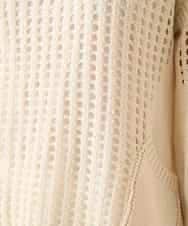 RBFFD41290 HIROKO BIS(ヒロコ ビス) ざっくりメッシュニットプルオーバー アイボリー