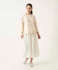 RBFFD41290 HIROKO BIS(ヒロコ ビス) ざっくりメッシュニットプルオーバー アイボリー