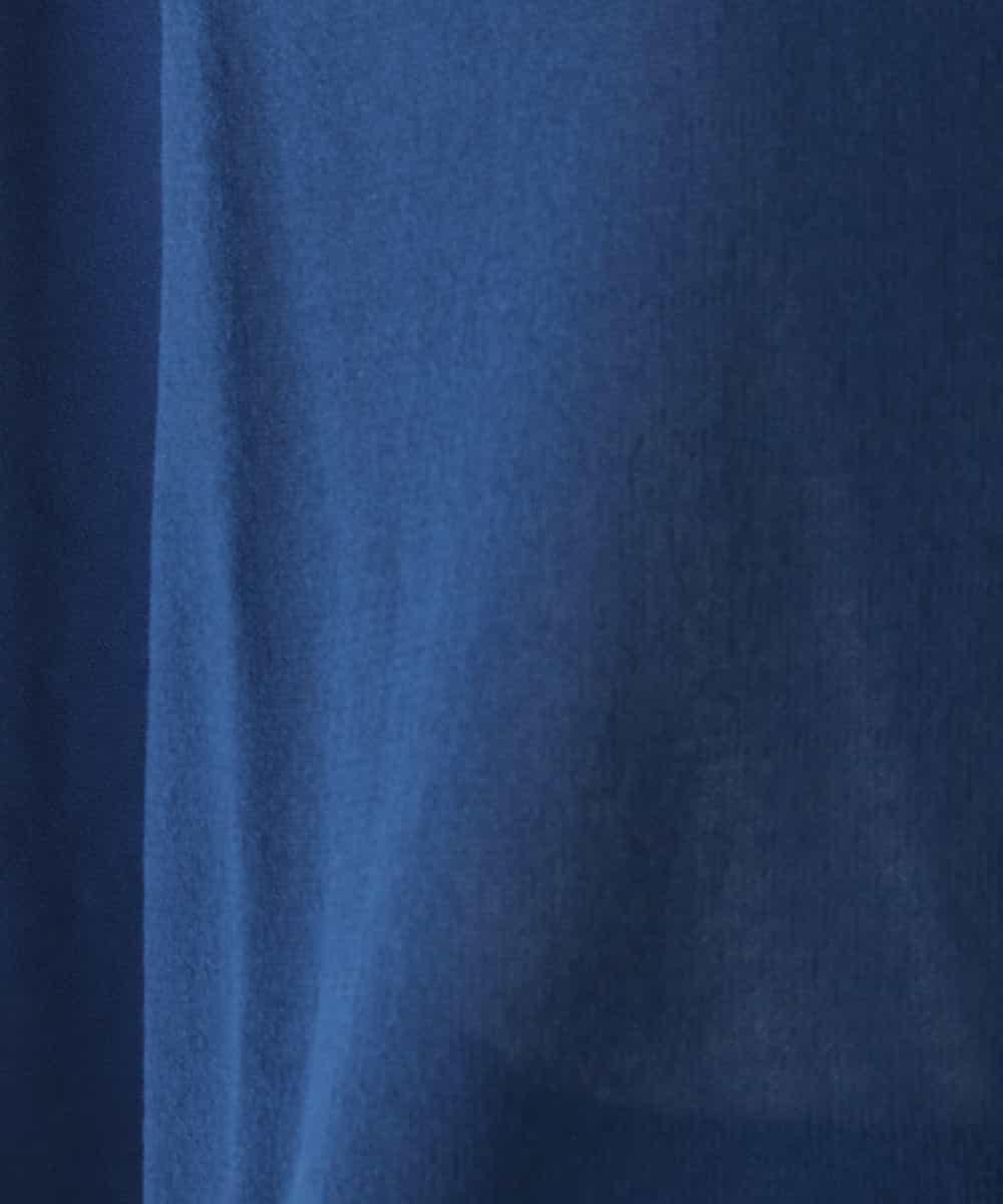 RBFFT16260 HIROKO BIS(ヒロコ ビス) 【洗える】異素材MIXドルマンシルエットプルオーバー ブルー