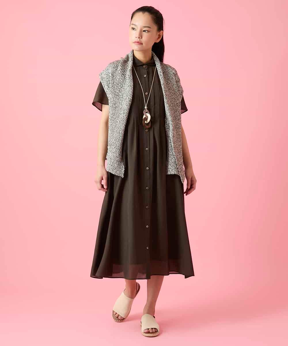 RBFGE55330 HIROKO BIS(ヒロコ ビス) ファンシーヤーンドライニットベスト ブルー