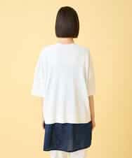 RBFGE60290 HIROKO BIS(ヒロコ ビス) 【先行予約】リブデザインライトニットカーディガン ホワイト