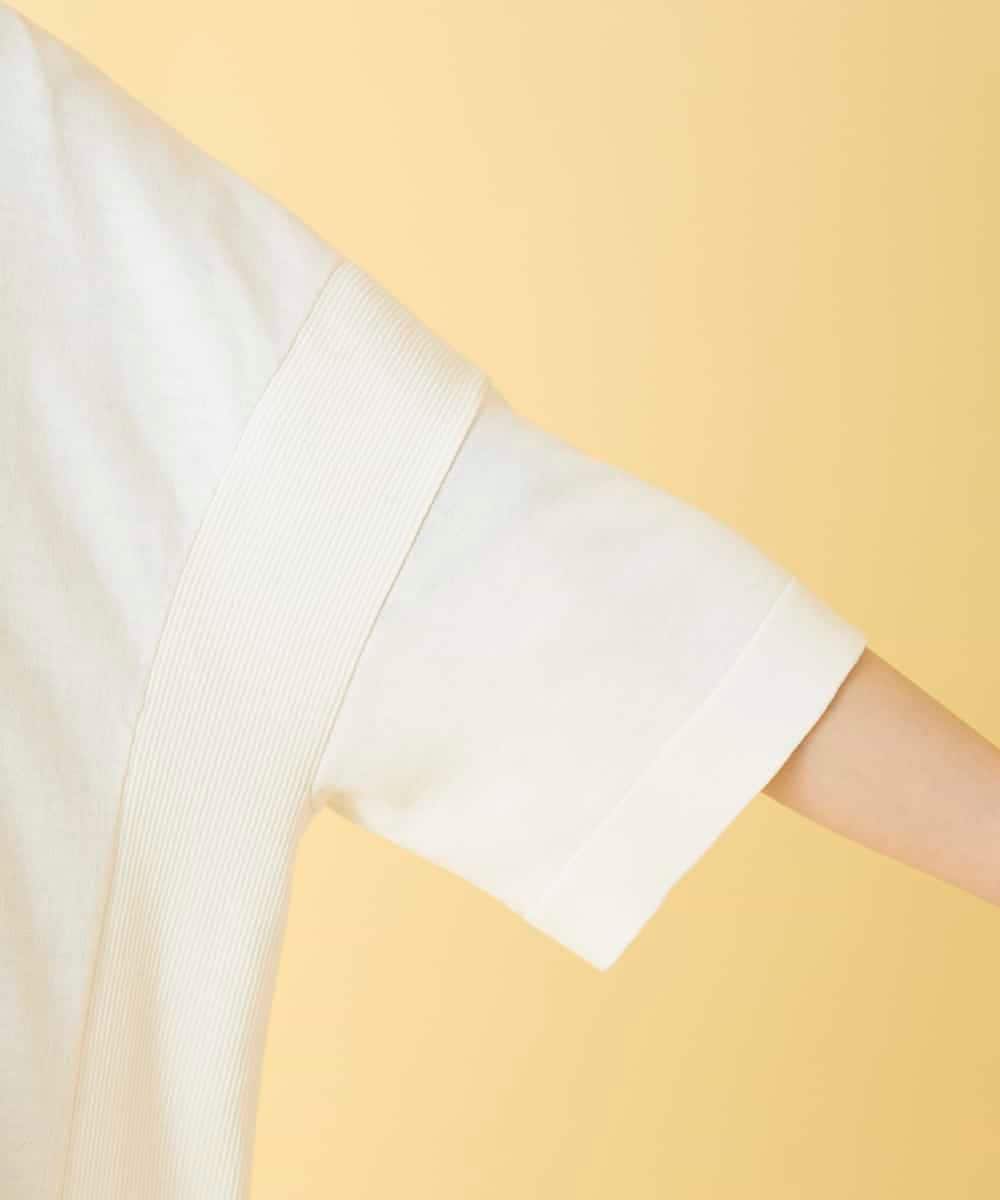 RBFGE60290 HIROKO BIS(ヒロコ ビス) 【先行予約】リブデザインライトニットカーディガン ホワイト