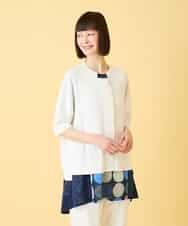 RBFGE60290 HIROKO BIS(ヒロコ ビス) 【先行予約】リブデザインライトニットカーディガン ホワイト