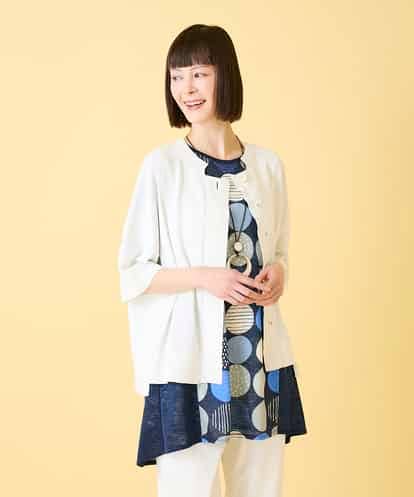 RBFGE60290 HIROKO BIS 【先行予約】リブデザインライトニットカーディガン