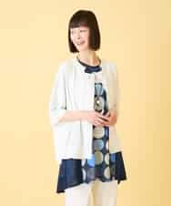 RBFGE60290 HIROKO BIS(ヒロコ ビス) 【先行予約】リブデザインライトニットカーディガン ホワイト