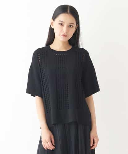 RBFIW21360 HIROKO BIS レーシーニットデザインプルオーバー /洗える