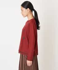 RBFJS02330 HIROKO BIS(ヒロコ ビス) 【洗える】ドット柄シアーニットプルオーバー レッド