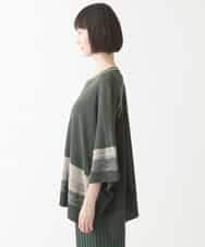 RBFJW02360 HIROKO BIS(ヒロコ ビス) グラデーションポンチョニットプルオーバー グリーン