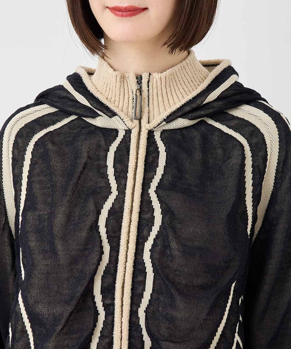 RBFLB01360 HIROKO BIS(ヒロコ ビス) ジャカードニットブルゾン ベージュ