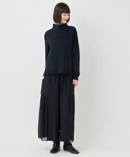 RBFLB26330 HIROKO BIS(ヒロコ ビス) スカラップデザインニット ブルー