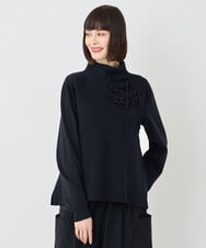 RBFLB26330 HIROKO BIS(ヒロコ ビス) スカラップデザインニット ブラック