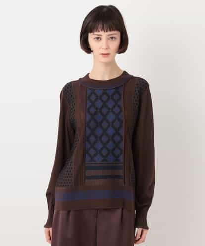 RBFLT21270 HIROKO BIS ジャカードニットプルオーバー