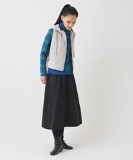 RBGAD32390 HIROKO BIS(ヒロコ ビス) 異素材ジョイントニットスカート ブラック