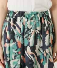 RBHAE37290 HIROKO BIS(ヒロコ ビス) デジタルフラワープリントスカート グリーン