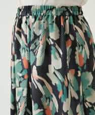 RBHAE37290 HIROKO BIS(ヒロコ ビス) デジタルフラワープリントスカート グリーン