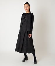 RBHAF50390 HIROKO BIS(ヒロコ ビス) モチーフレースデザインスカート /洗える ブラック