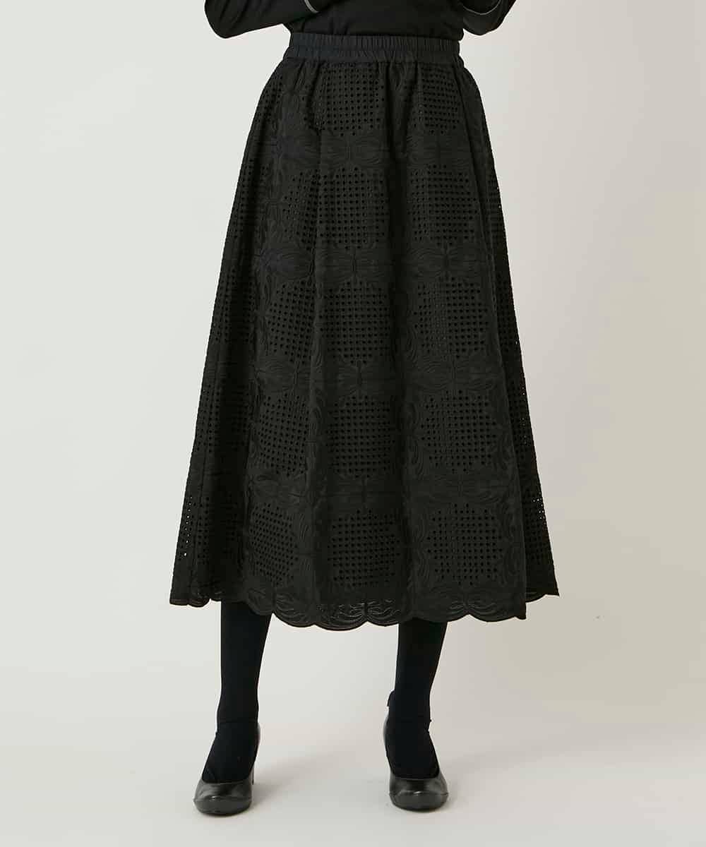 RBHAF50390 HIROKO BIS 【先行予約】モチーフレースデザインスカート