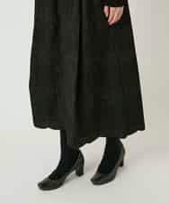 RBHAF50390 HIROKO BIS(ヒロコ ビス) 【先行予約】モチーフレースデザインスカート ブラック