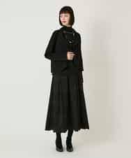 RBHAF50390 HIROKO BIS(ヒロコ ビス) 【先行予約】モチーフレースデザインスカート ブラック