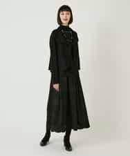 RBHAF50390 HIROKO BIS(ヒロコ ビス) 【先行予約】モチーフレースデザインスカート ブラック