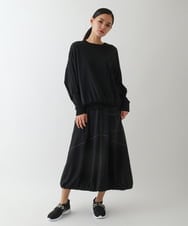 RBHCB33290 HIROKO BIS(ヒロコ ビス) バックプリーツバルーンデザインスカート /洗える ブラック