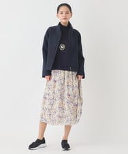 RBHDD08290 HIROKO BIS(ヒロコ ビス) アイリスフラワープリントシアースカート アイボリー