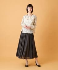 RBHED51290 HIROKO BIS(ヒロコ ビス) かまぼこプリーツスカート /洗える ダークグレー