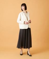 RBHED51290 HIROKO BIS(ヒロコ ビス) かまぼこプリーツスカート /洗える ダークグレー