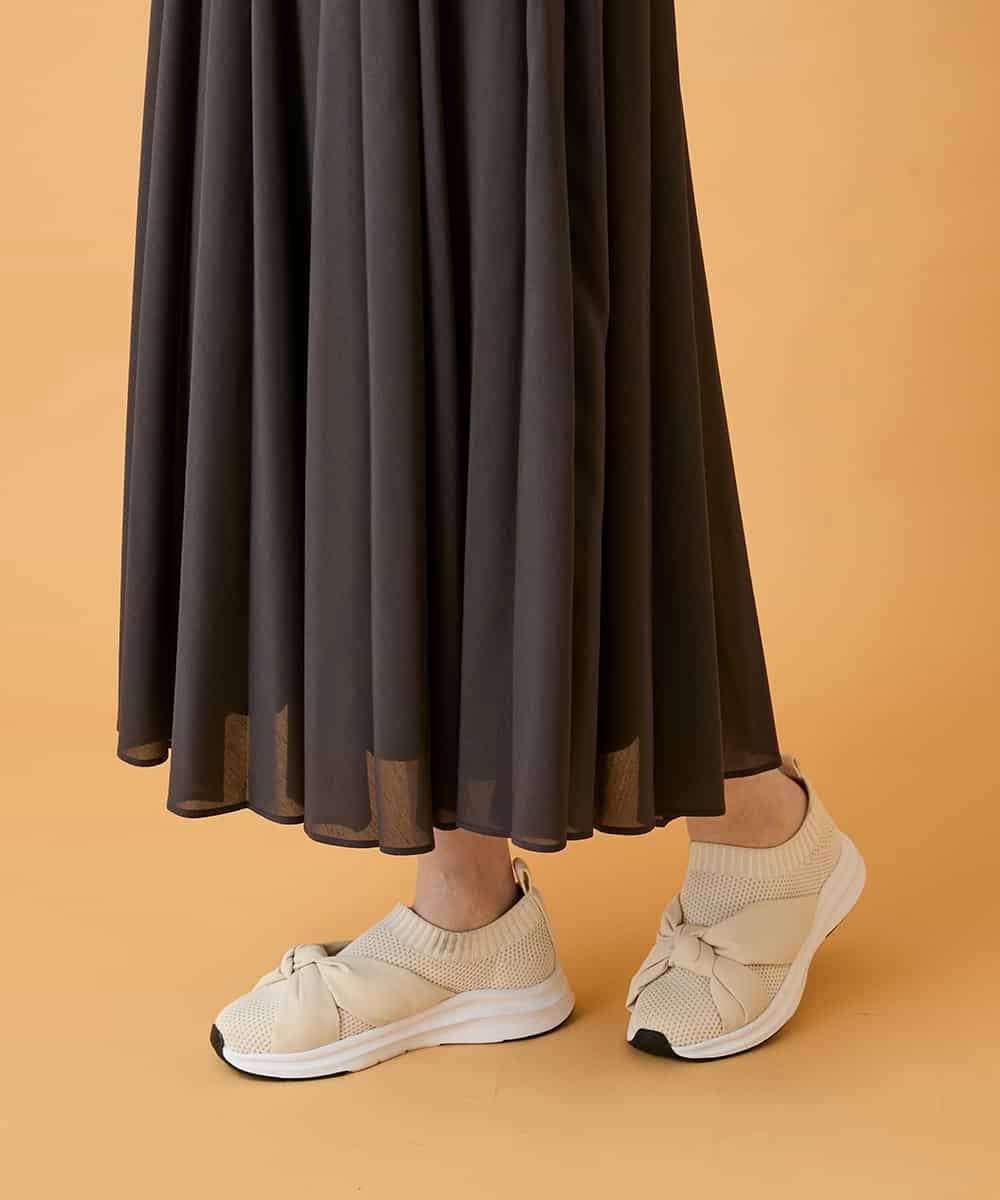 RBHED51290 HIROKO BIS(ヒロコ ビス) かまぼこプリーツスカート ダークグレー