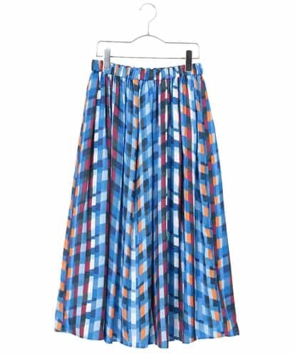 RBHEM11260 HIROKO BIS 【洗える】マルチカラーチェックプリントフレアスカート