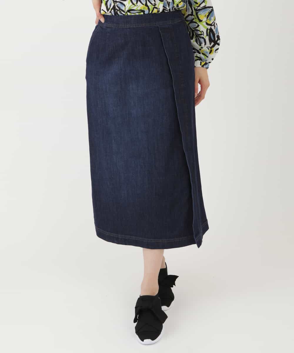 洗濯機で洗える ストレッチデニムスカート ミモレ丈スカート Hiroko Bis ヒロコ ビス イトキンオンラインストア