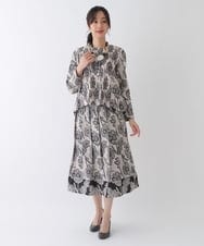 RBHES42330 HIROKO BIS(ヒロコ ビス) バイカラージャカードフラワースカート ベージュ