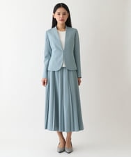 RBHEV37270 HIROKO BIS(ヒロコ ビス) アムンゼンデザインプリーツスカート /洗える ブルーグリーン