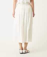 RBHFD26290 HIROKO BIS(ヒロコ ビス) ボタニカルモチーフロング丈スカート ホワイト