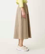 RBHFD31290 HIROKO BIS(ヒロコ ビス) リネンライクアウトポケットフレアスカート ベージュ