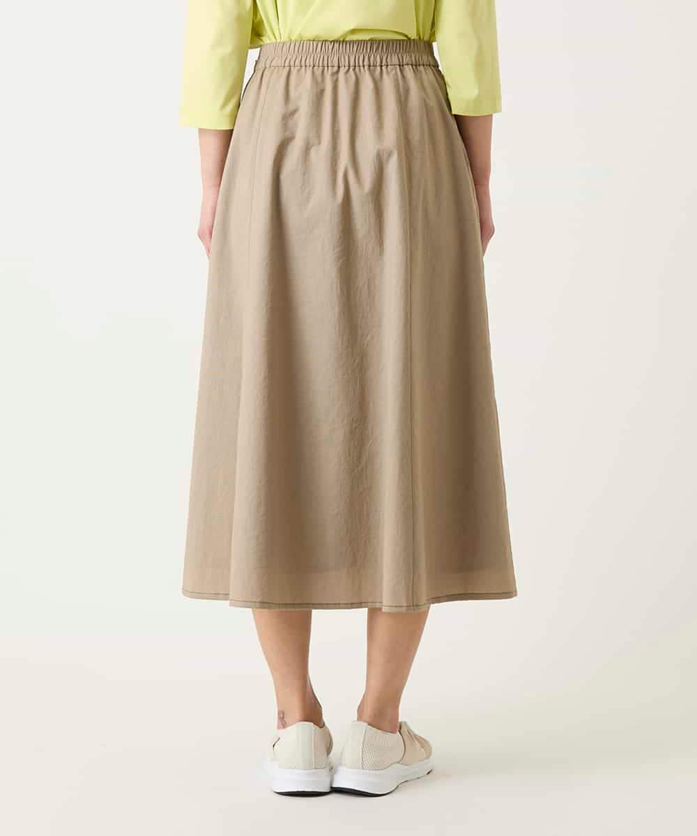 RBHFD31290 HIROKO BIS(ヒロコ ビス) リネンライクアウトポケットフレアスカート ベージュ
