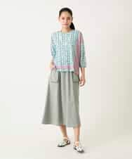 RBHFD31290 HIROKO BIS(ヒロコ ビス) リネンライクアウトポケットフレアスカート ベージュ