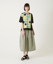 RBHGE59260 HIROKO BIS(ヒロコ ビス) カーブタックバルーンスカート カーキ